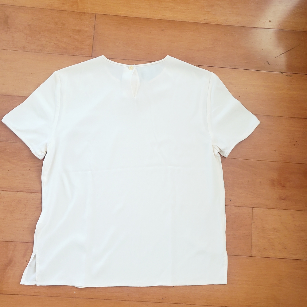 Cream Silk Blouse, 6 - Picture 2 of 4